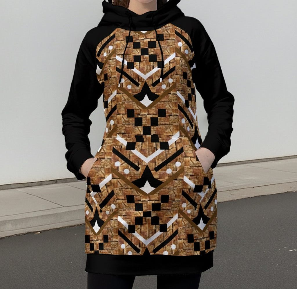 Grannies basket pattern Pullover Hoodie – Another Coyote
