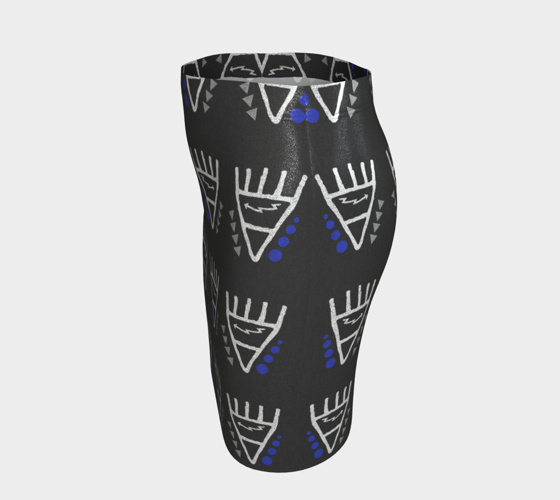 Bear shimmer skirt blue silver