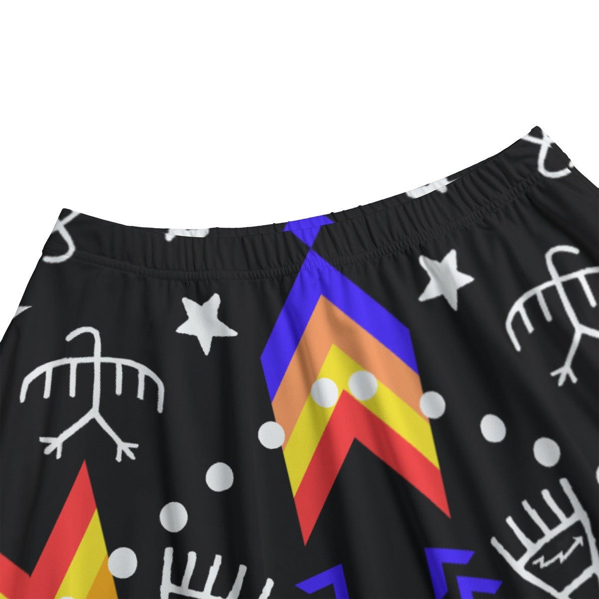 Fire Pictograph Maxi Skirt With Pockets