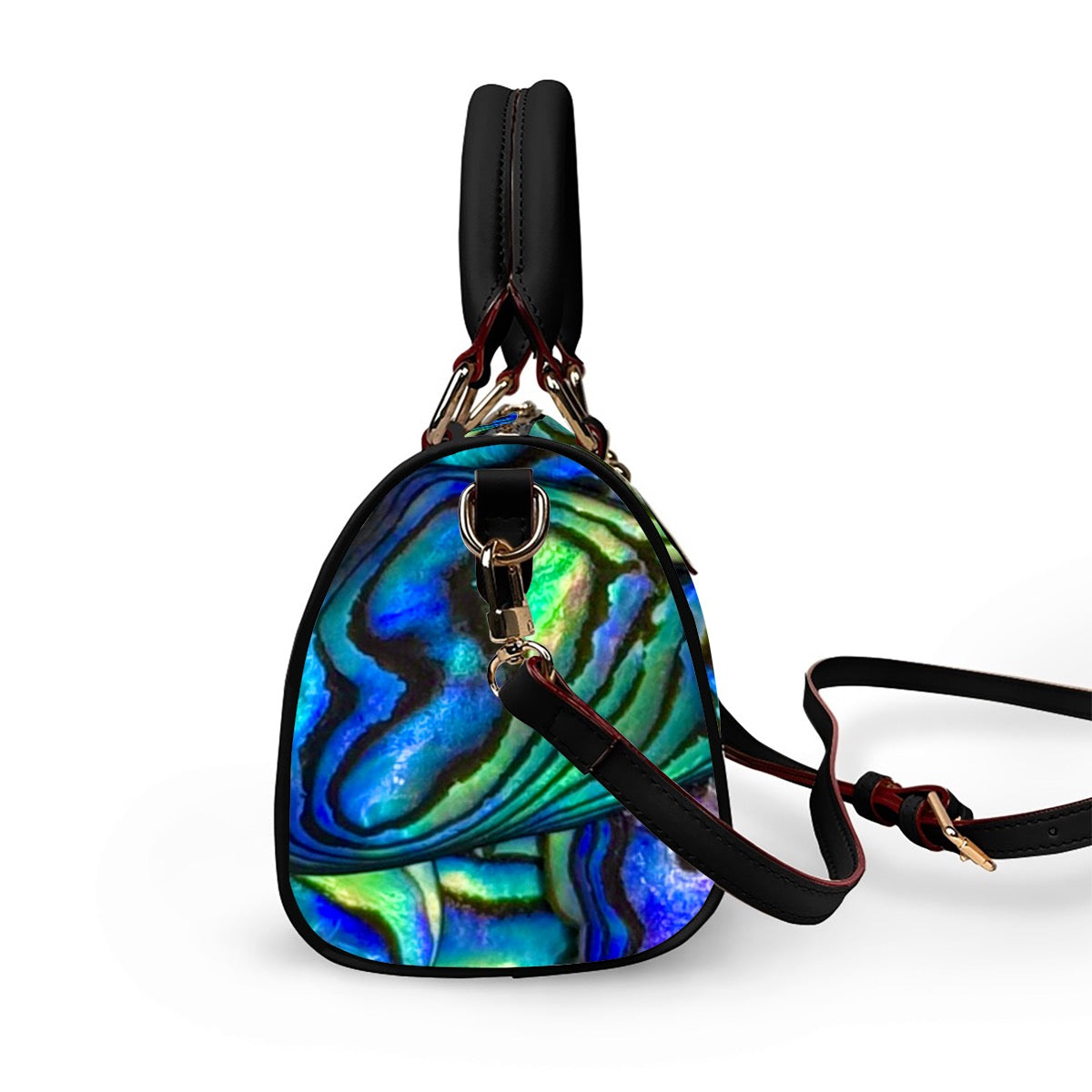 Abalone vegan Leather Handbag