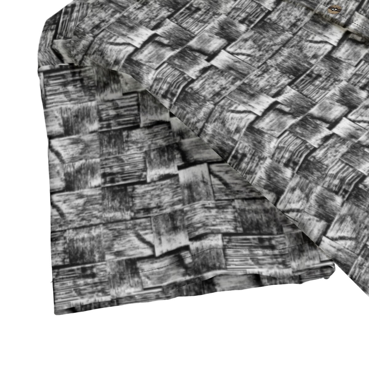 Grey cedar basket Men's Hawaiian Shirt With Button Closure |115GSM Cotton poplin