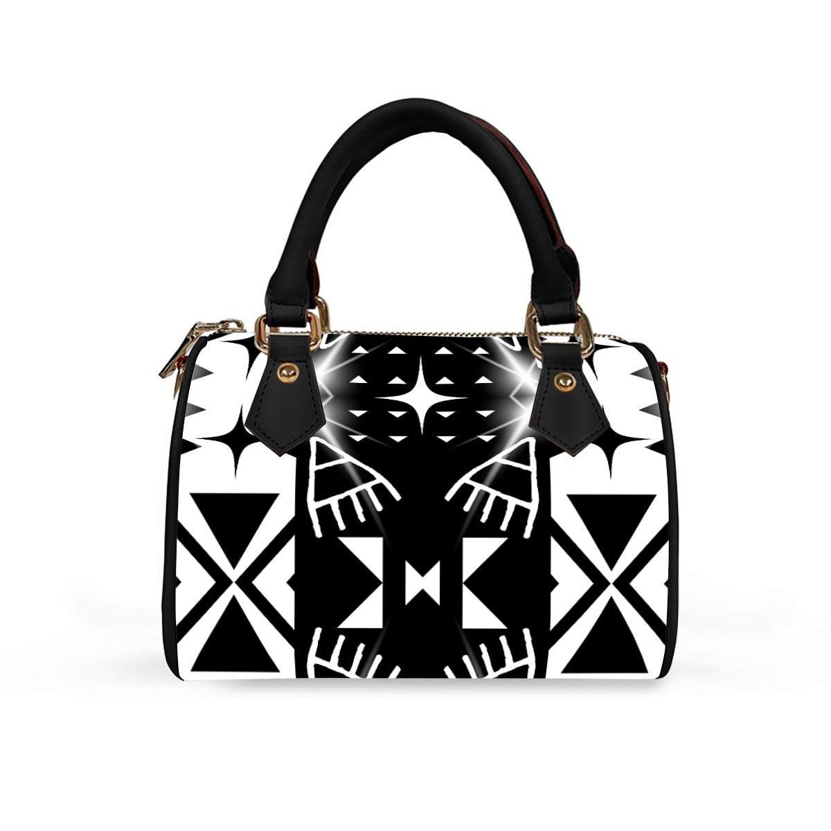 Bear star barrel vegan Leather Handbag