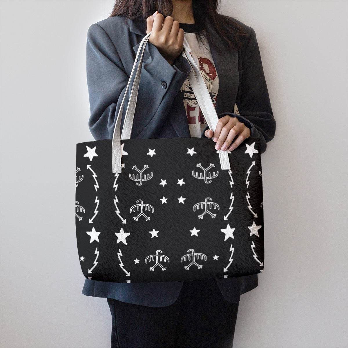 Thunder Bird Stylish PU Leather Tote Bag