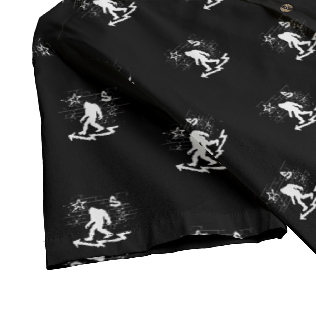 Sásq̓ats Men's Hawaiian Shirt With Button Closure |115GSM Cotton poplin