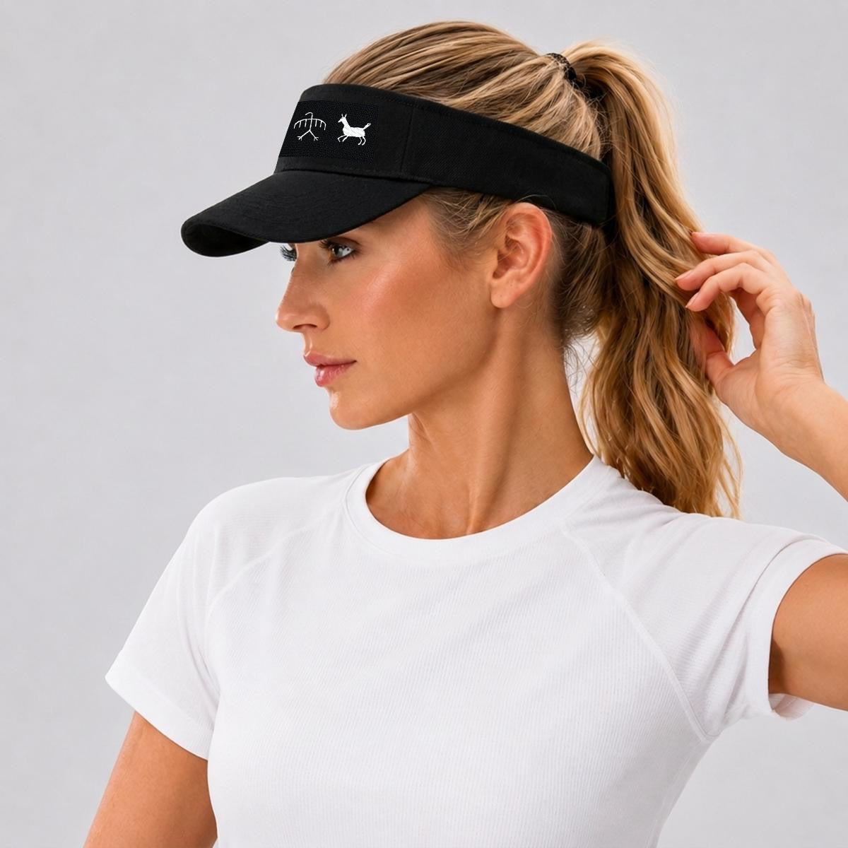 Embroidery pictograph Open-Top Visor