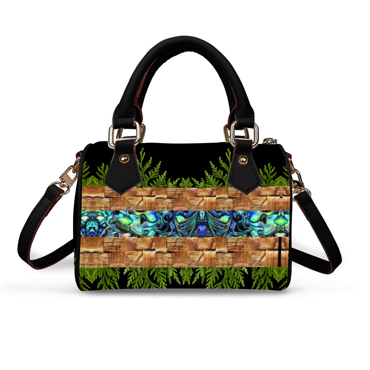Medicine Bag Barrel vegan Leather Handbag