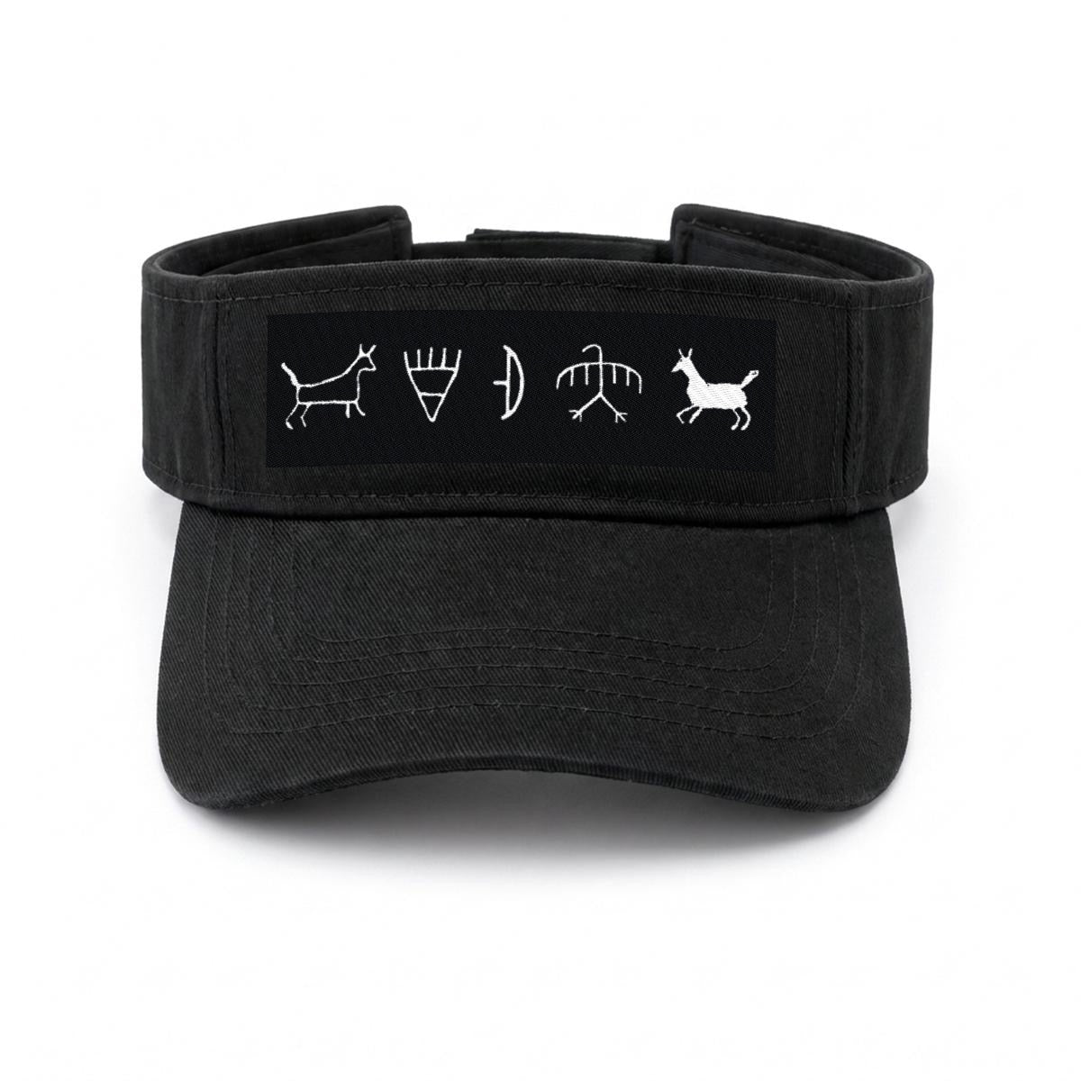 Embroidery pictograph Open-Top Visor