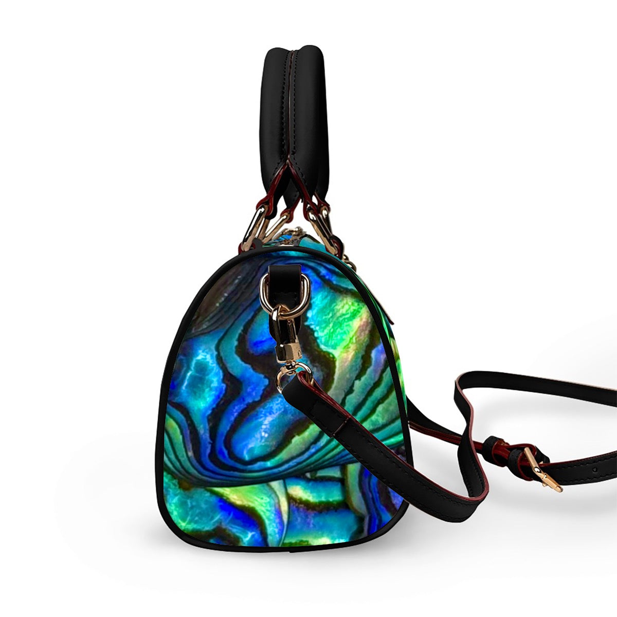 Abalone vegan Leather Handbag