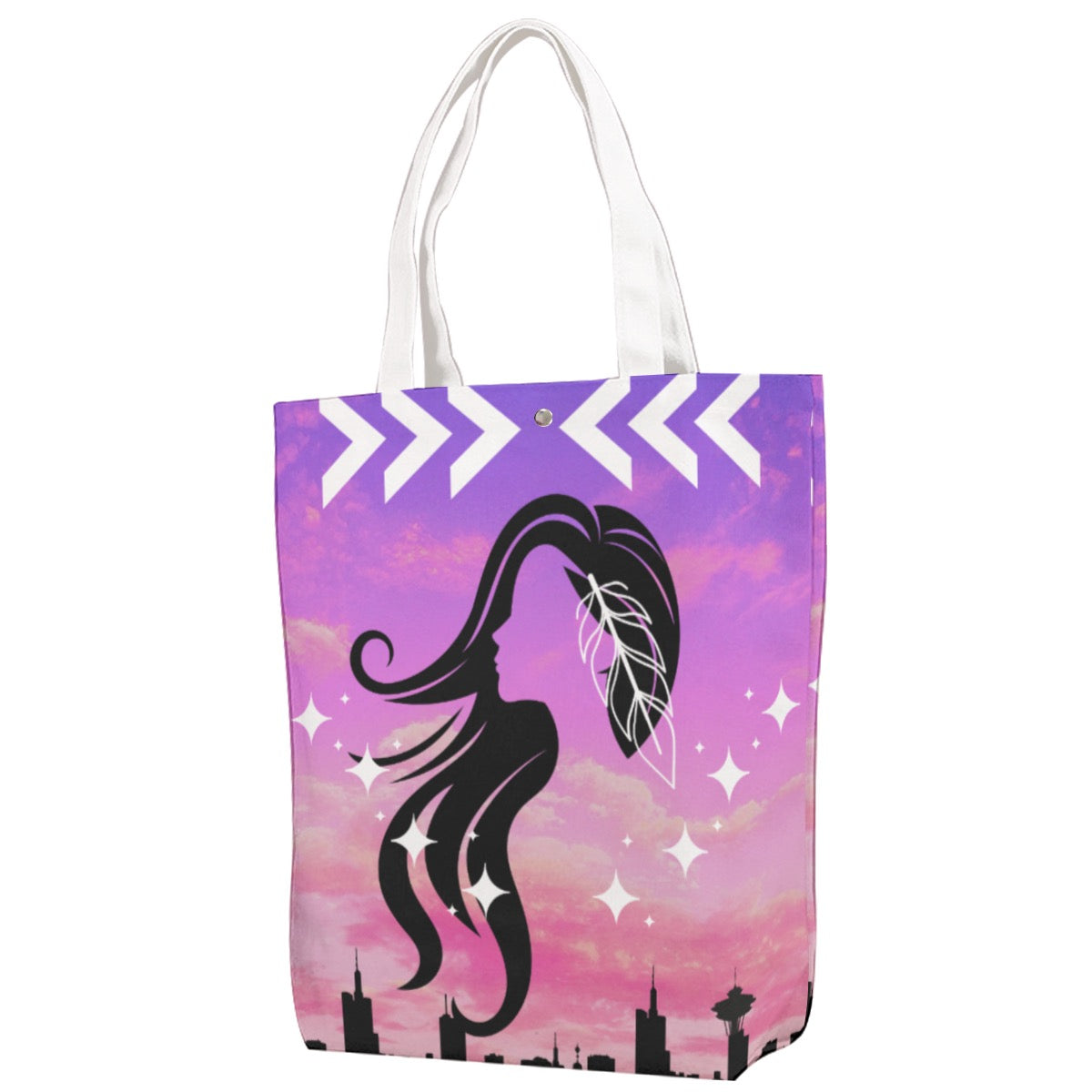 City Canvas Bag With Shoulder Strap