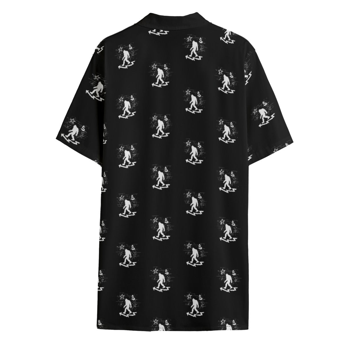 Sásq̓ats Men's Hawaiian Shirt With Button Closure |115GSM Cotton poplin