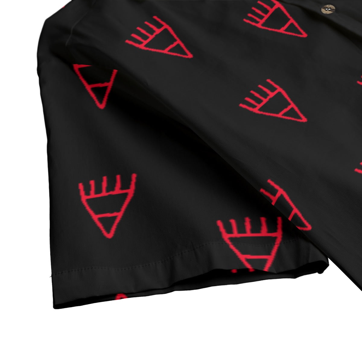 Red blk bear Shirt With Button Closure |115GSM Cotton poplin