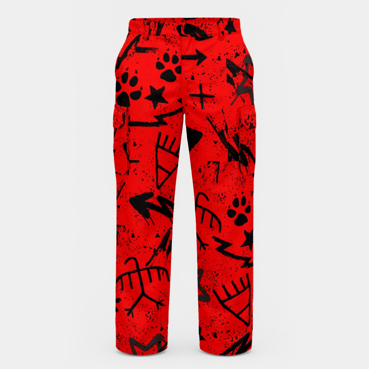 Red pictograph Cargo Pants – Another Coyote