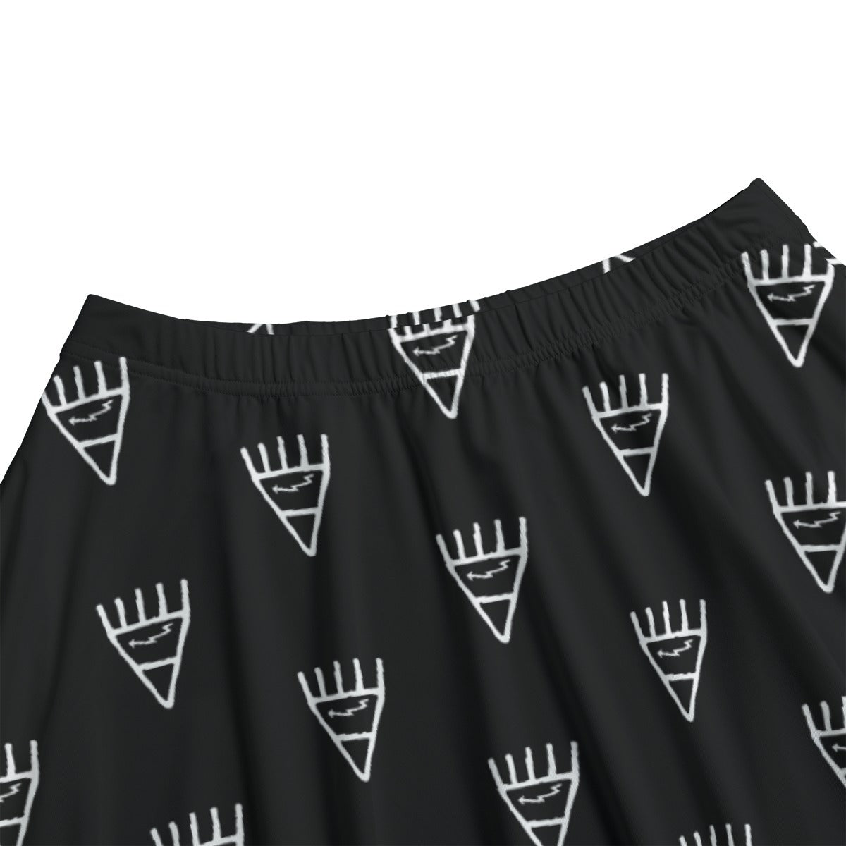 Bear Paw Long Maxi Skirt With Pockets