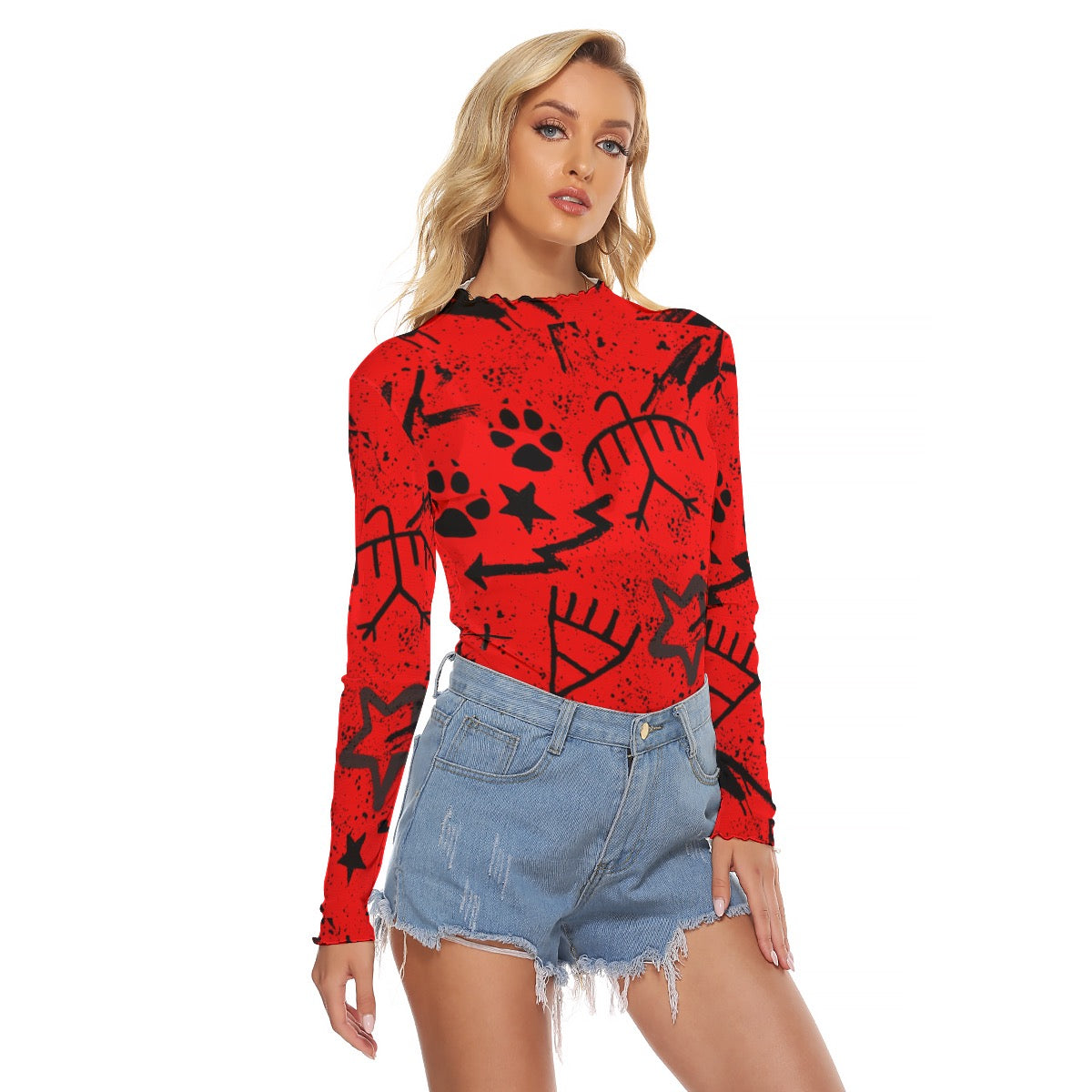 Xúsum Pictograph Mesh T-shirt