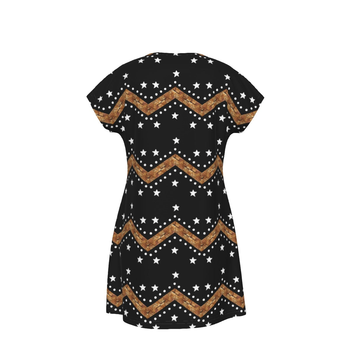 Cedar weave Chief star Short Sleeve Dress