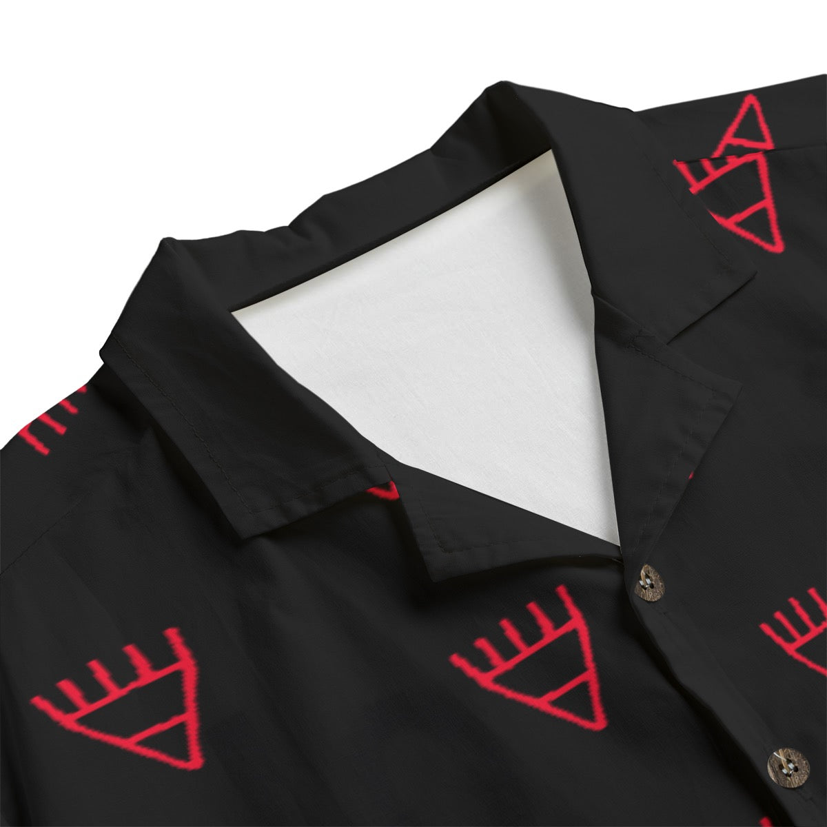Red blk bear Shirt With Button Closure |115GSM Cotton poplin