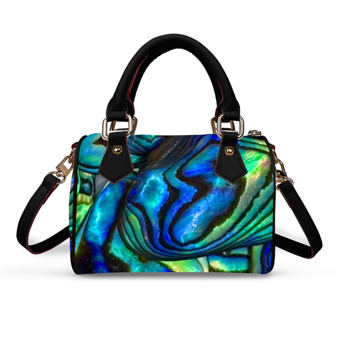 Abalone vegan Leather Handbag