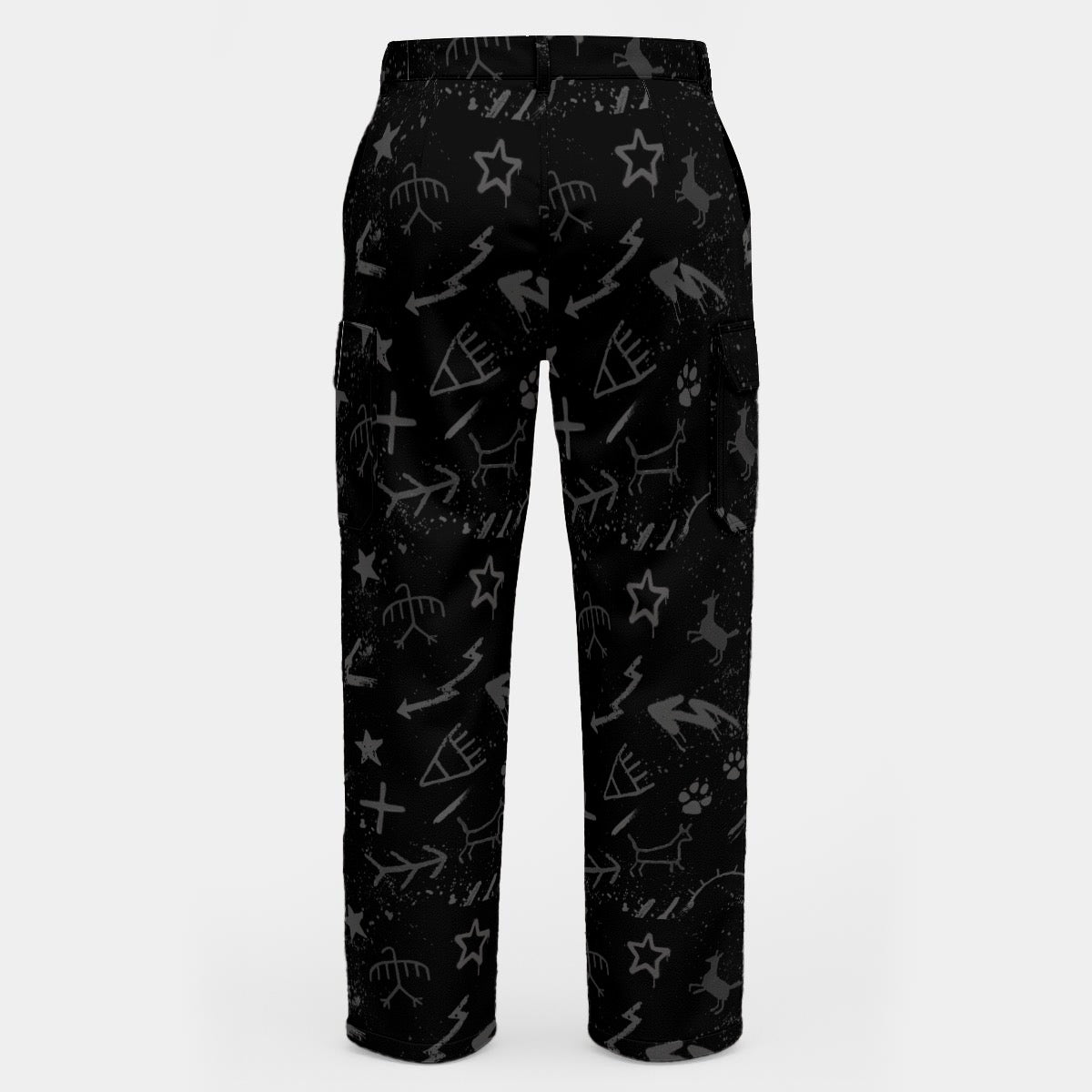 Ancestor wall black Cargo Pants Gender Neutral
