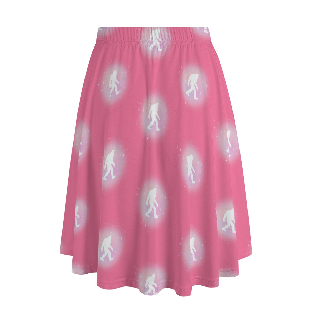 Pink Sásq̓ats Long Maxi Skirt With Pockets