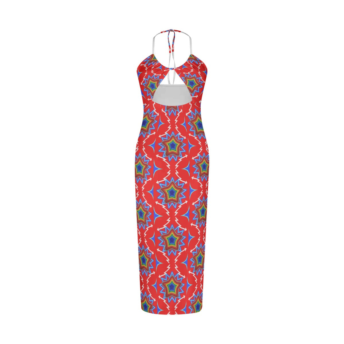 Red Beaded Star and Bolt Cami Dress