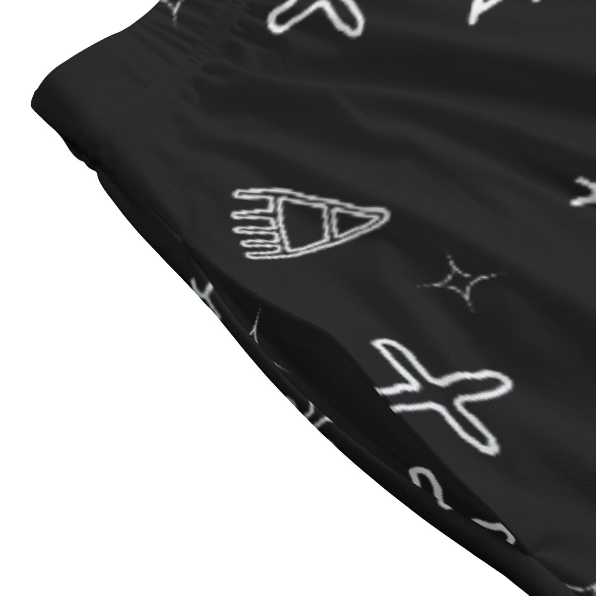 Story wall all black, Long Maxi Skirt With Pockets