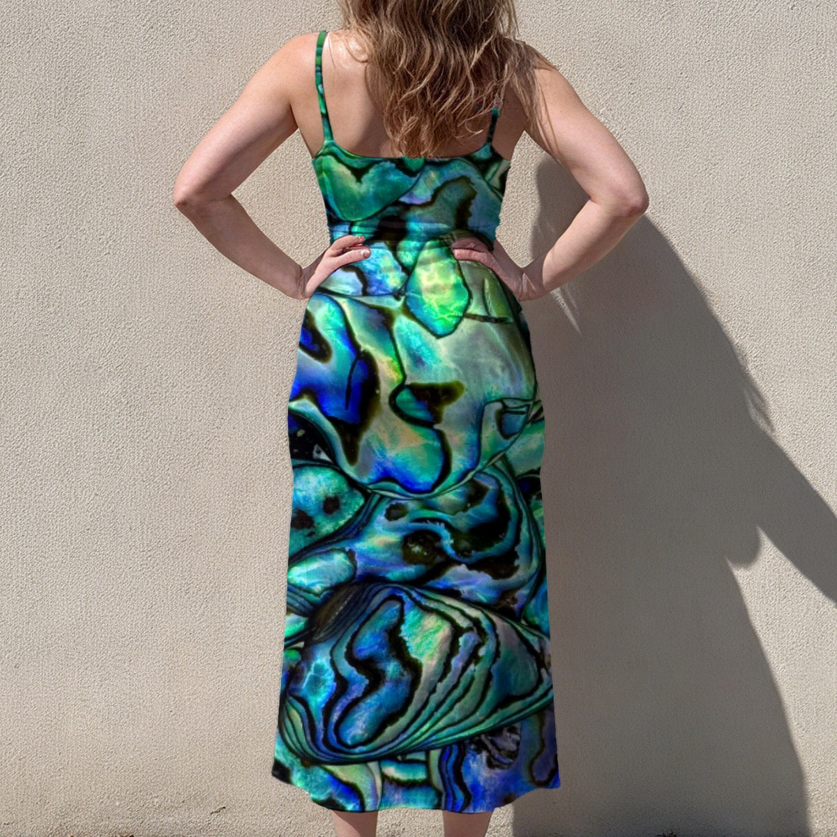 Abalone sleeveless suspender dress