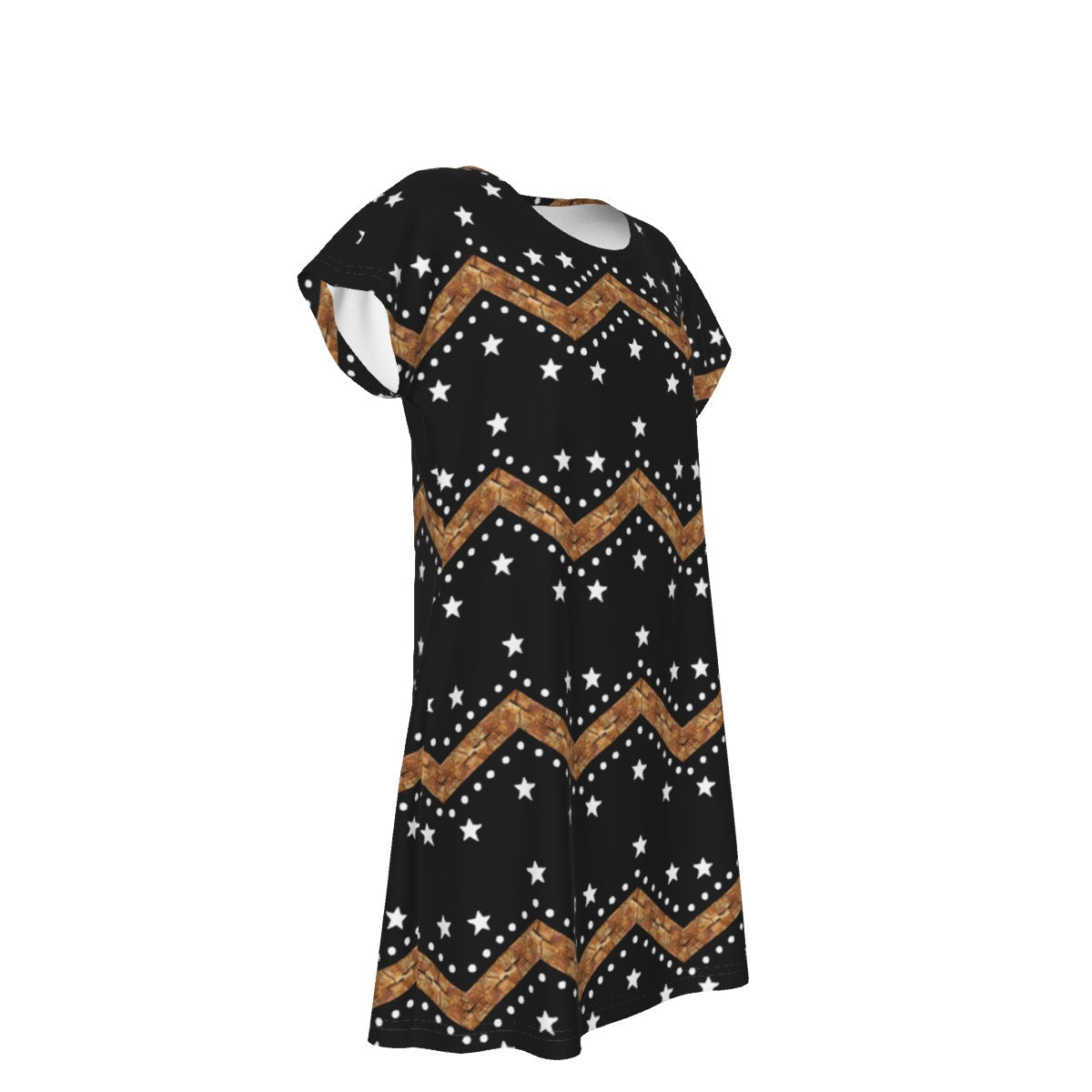 Cedar weave Chief star Short Sleeve Dress
