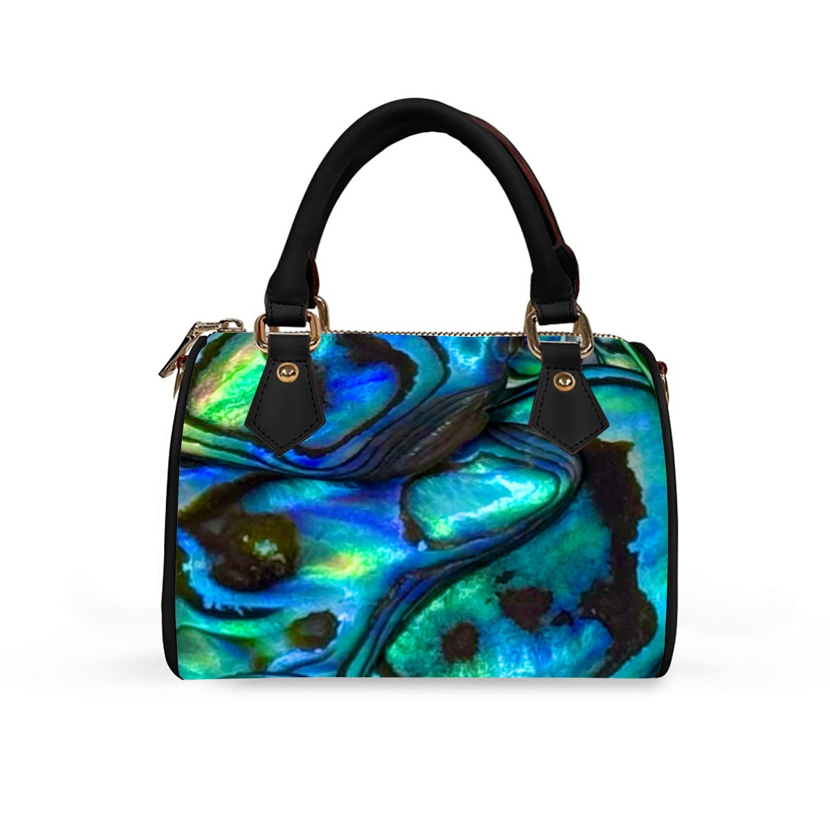 Abalone vegan Leather Handbag
