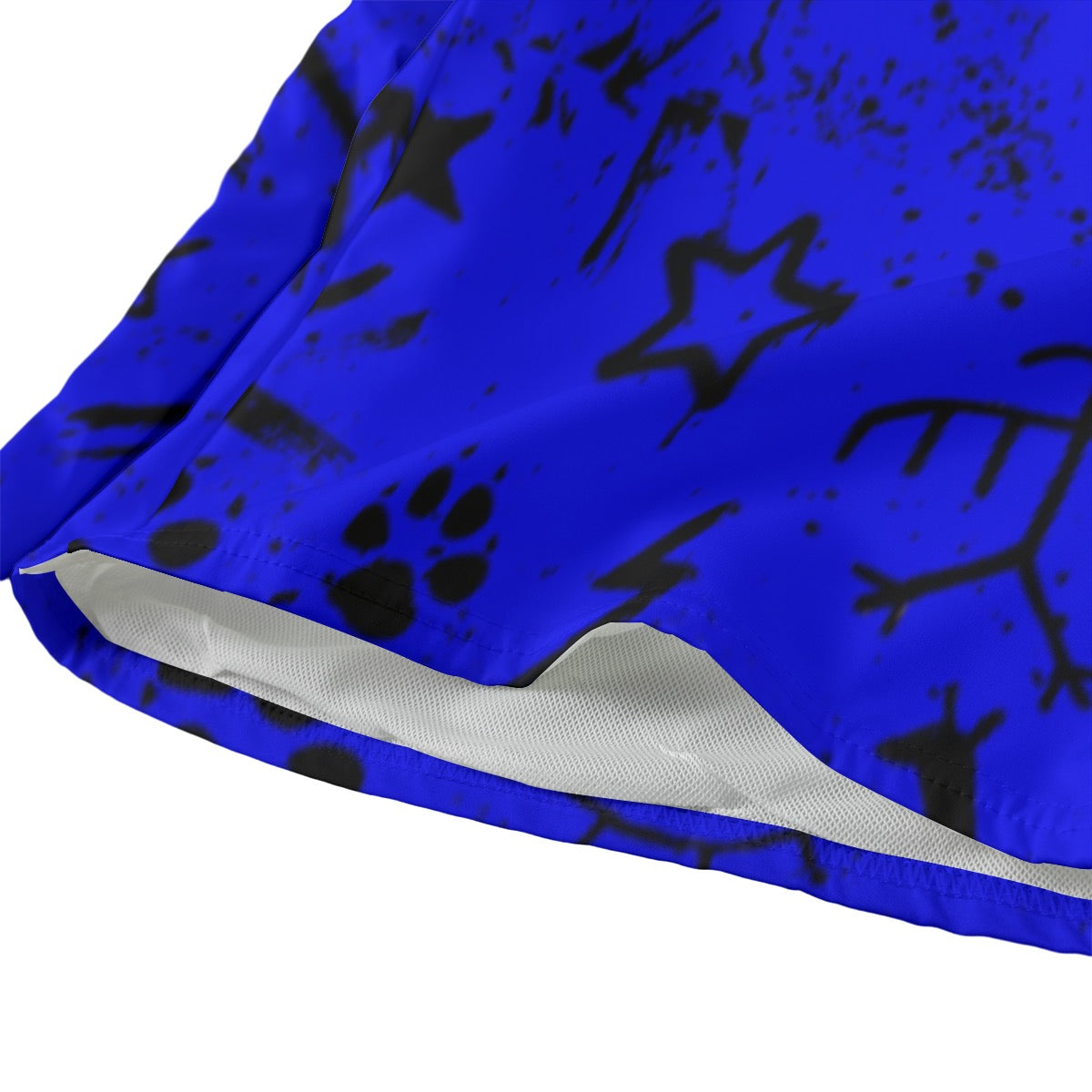 Blue story wall gender inclusive Beach Shorts With Lining