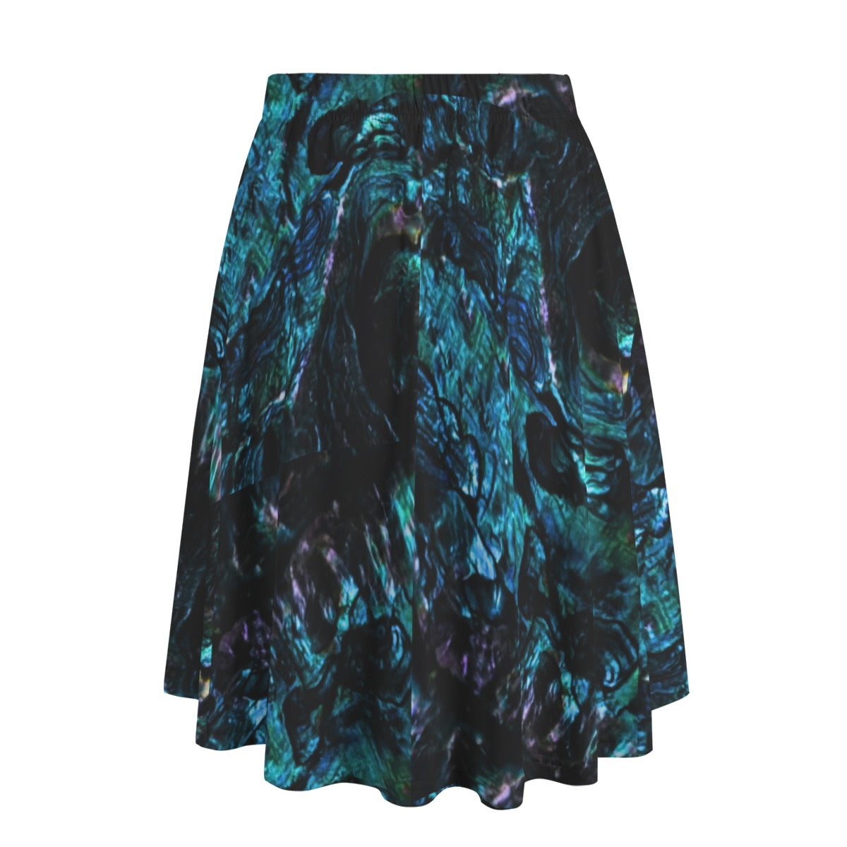 Abalone dark Maxi Skirt With Pockets