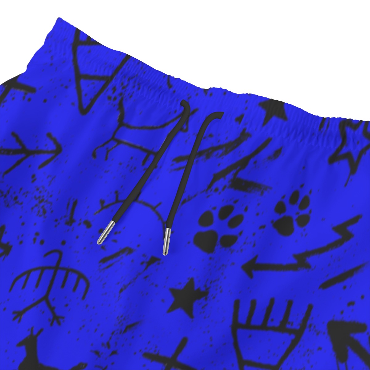 Blue story wall gender inclusive Beach Shorts With Lining