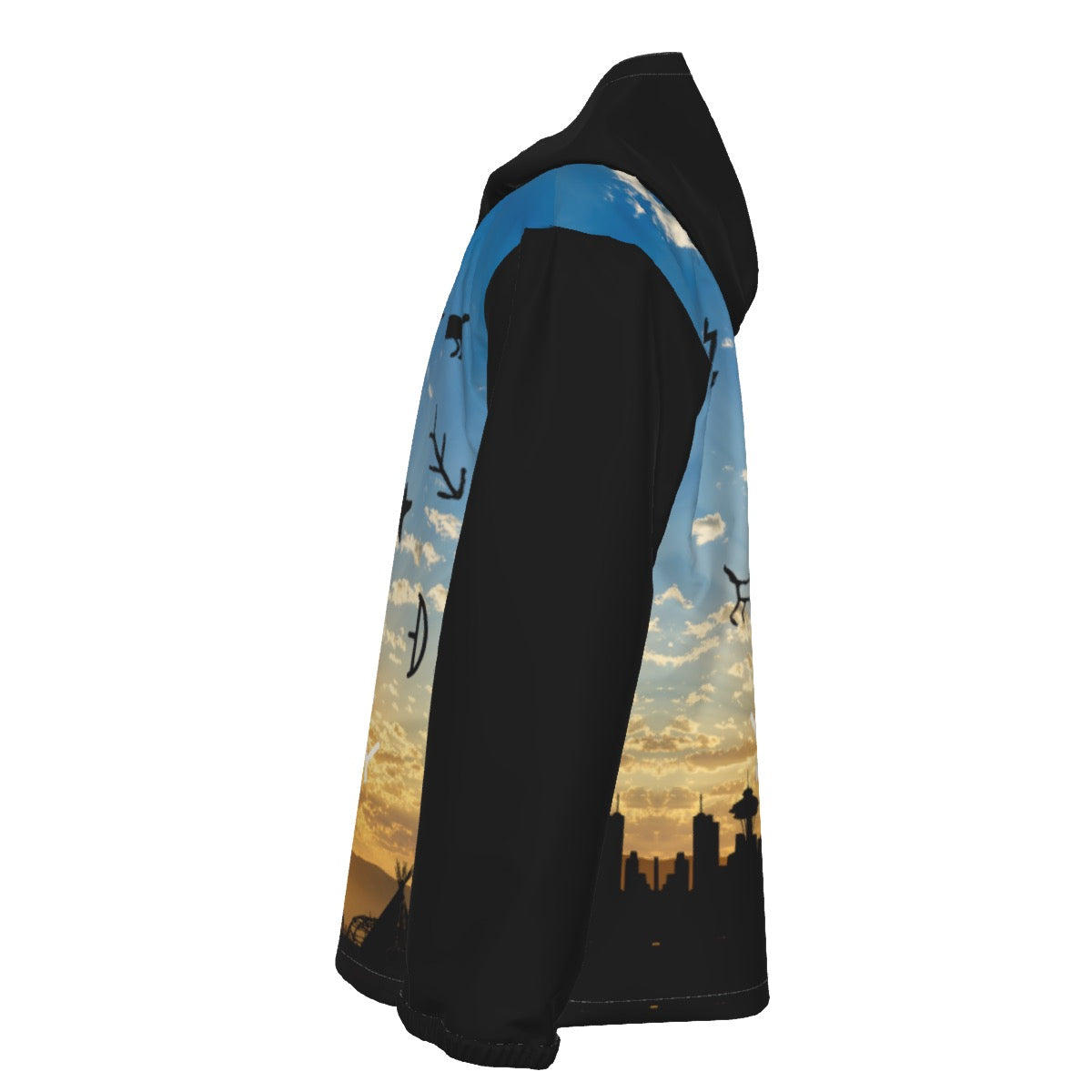 Home - Hooded Zipper Windproof Jacket