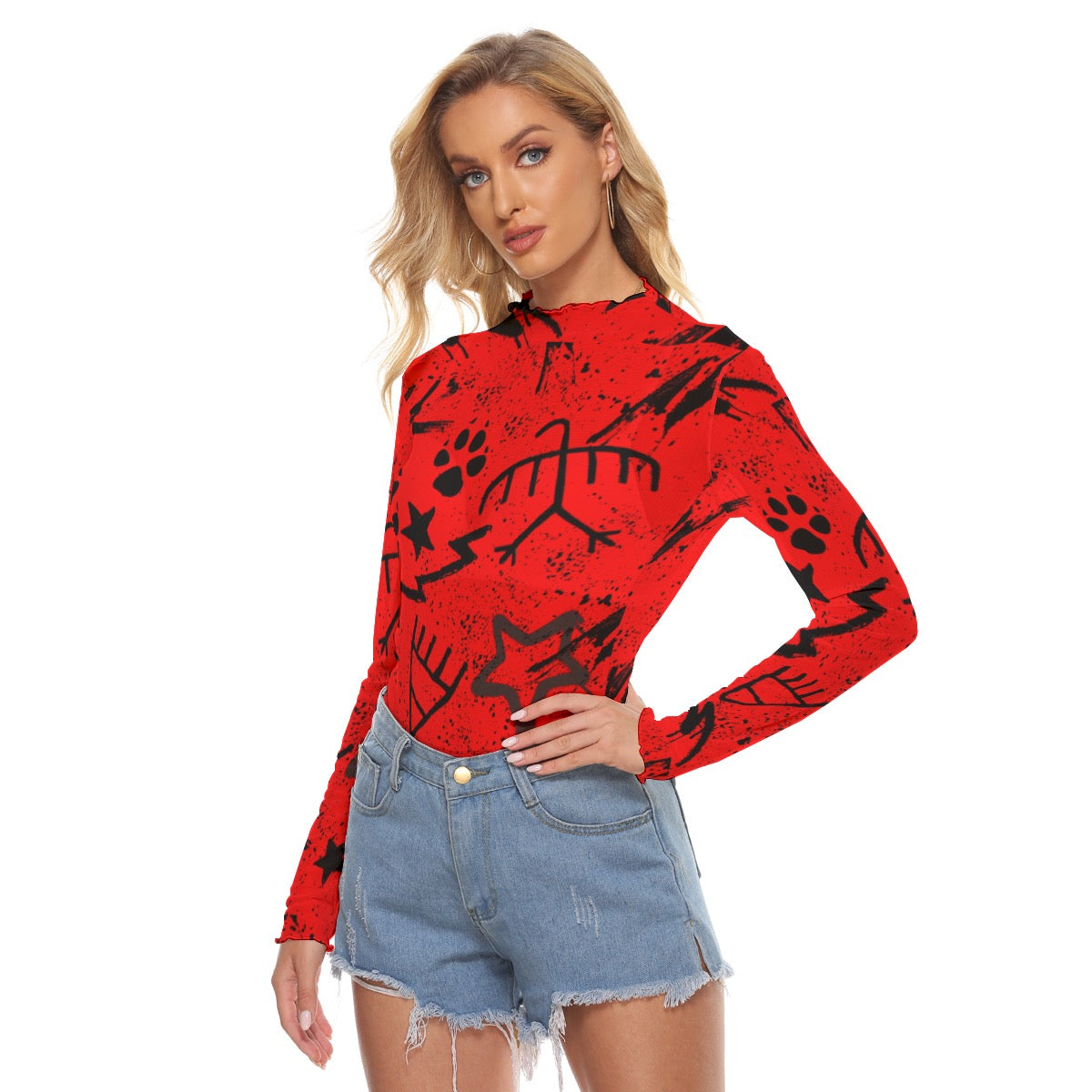 Xúsum Pictograph Mesh T-shirt