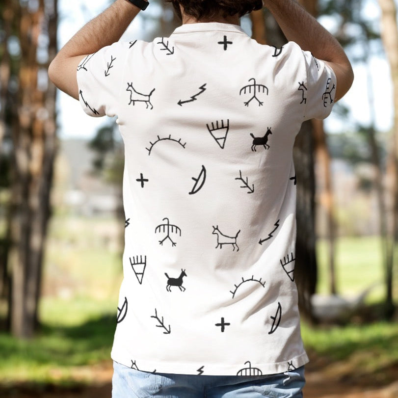 Pictograph O-Neck T-Shirt