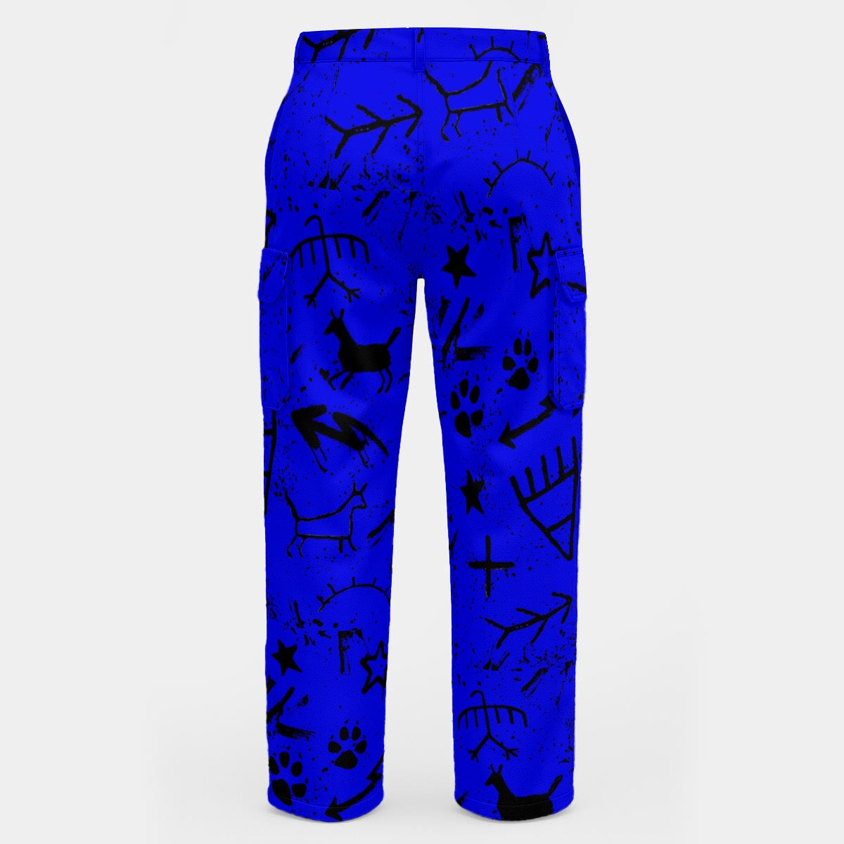 Blue paint story wall Cargo Pants