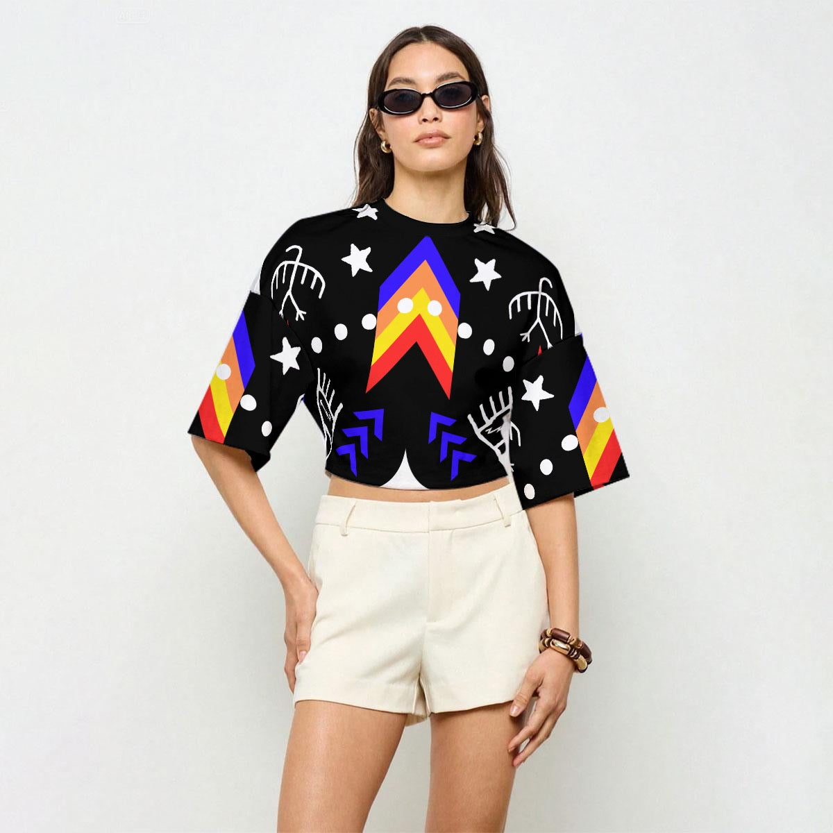 Fire pictograph Crop Top