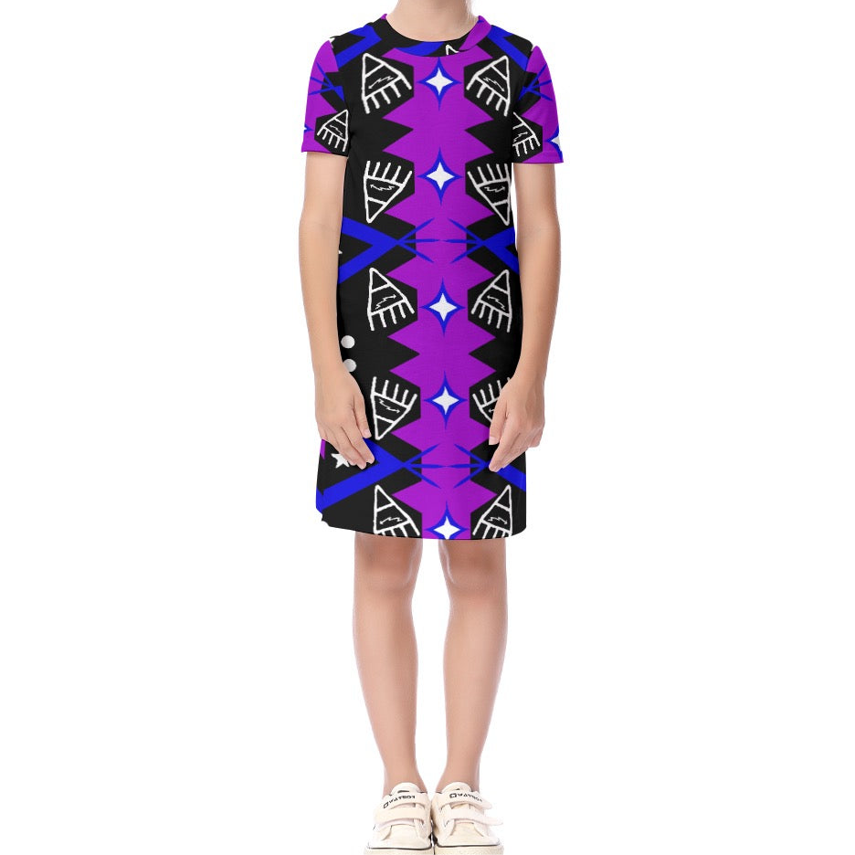 Nomadic like the Bears, Kid's Short Sleeve Dress