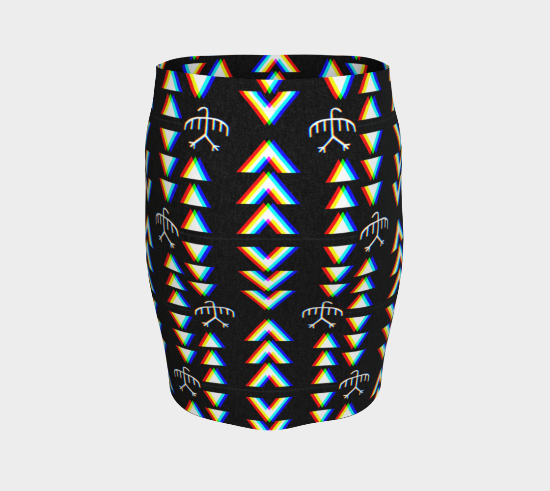 Thunderbird basket glitch skirt