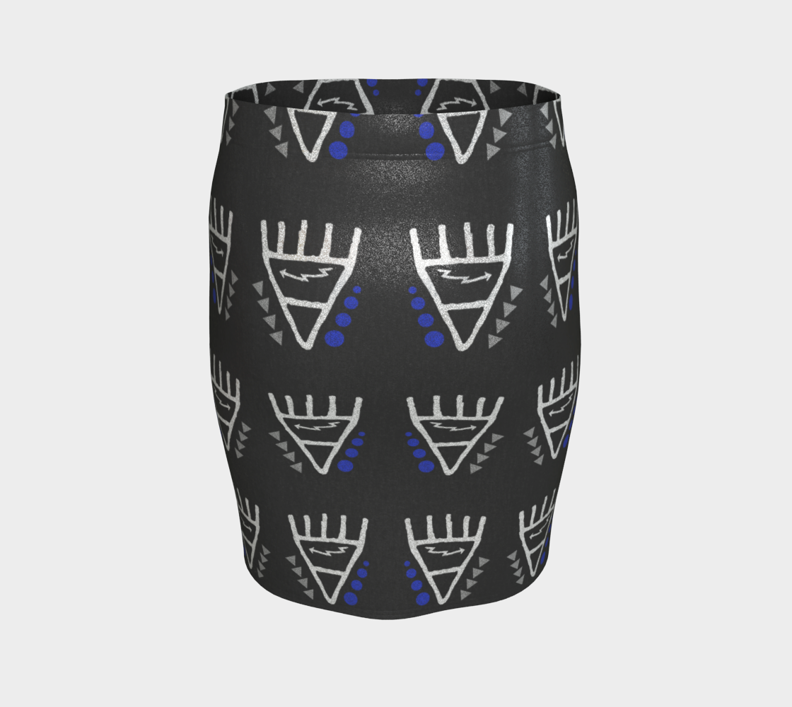 Bear shimmer skirt blue silver