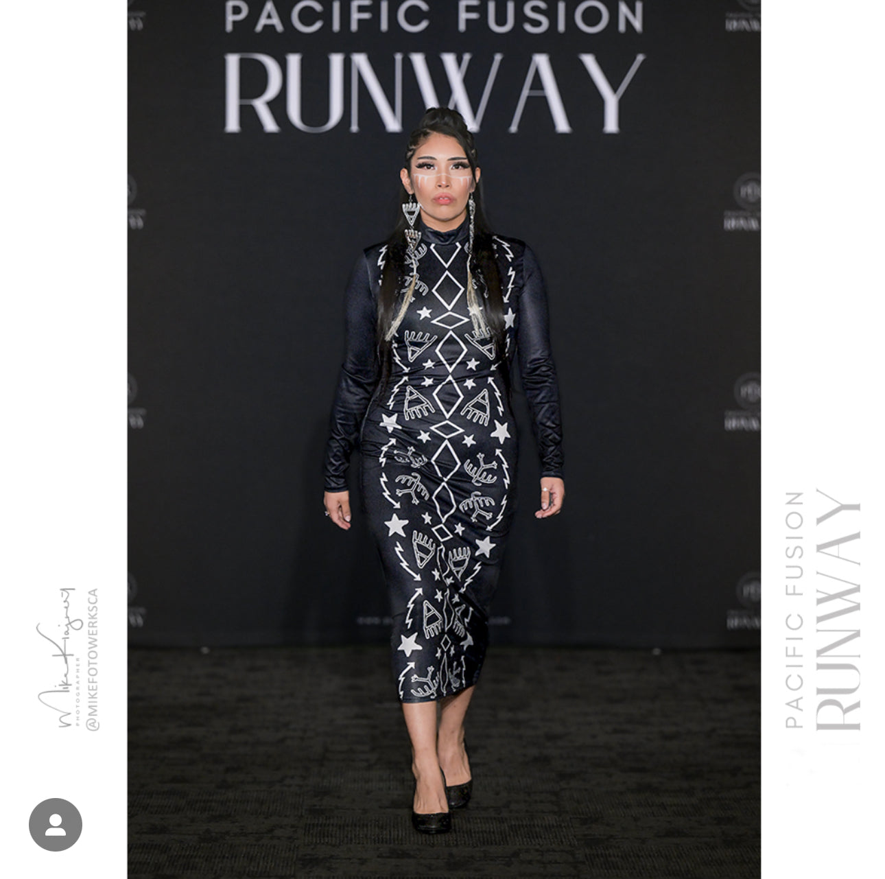 Pictograph Trail, Body con dress