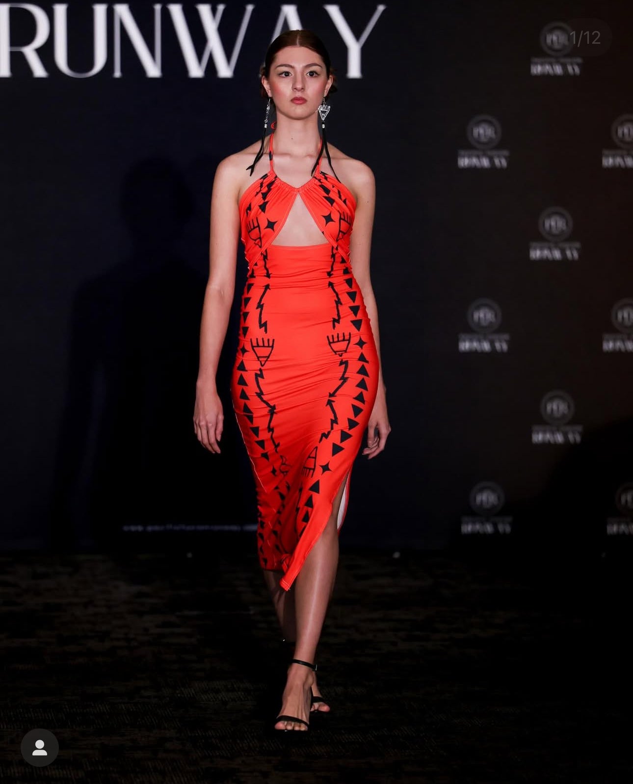 Red Bear trail Cami Dress