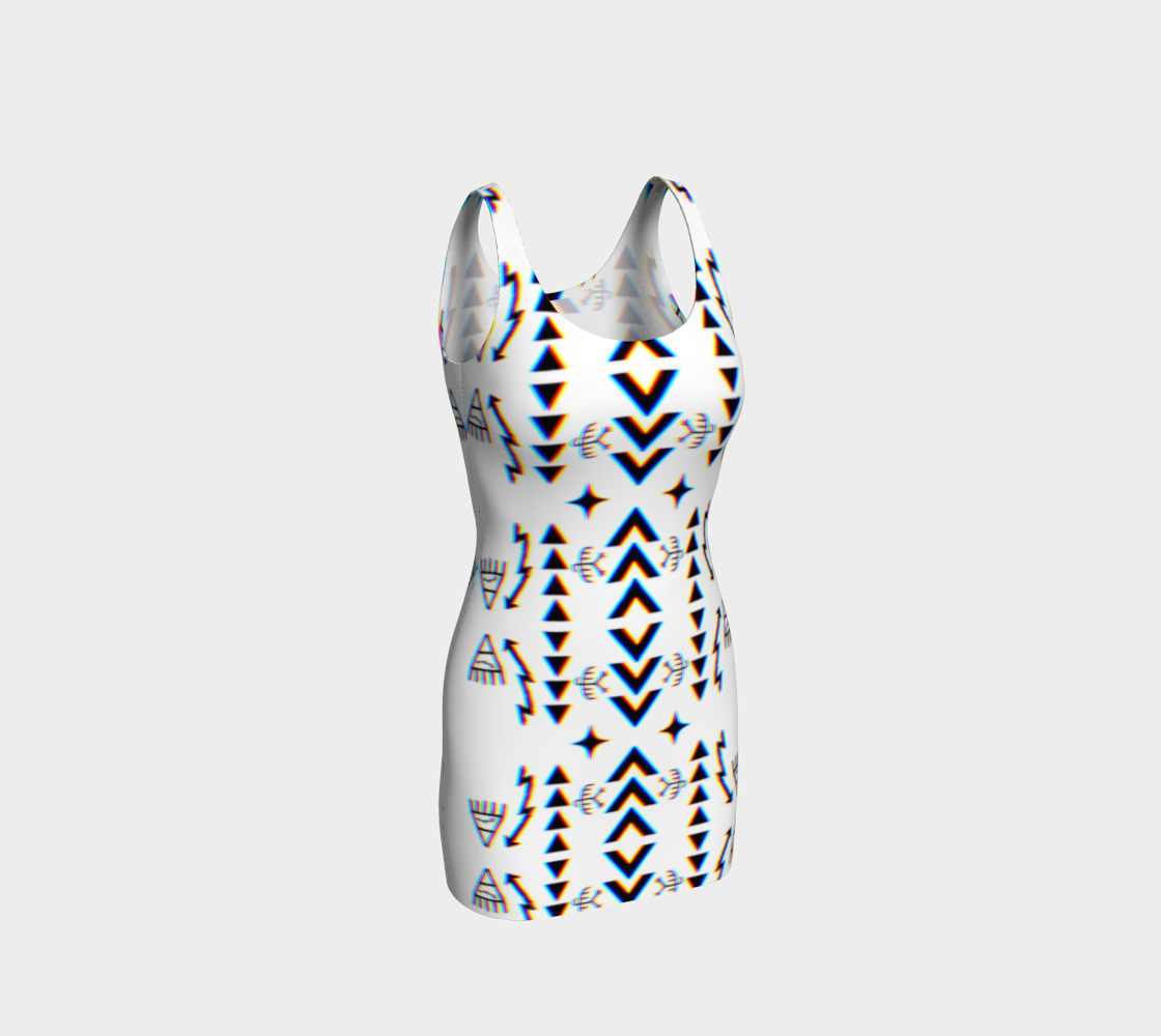 White dress glitch basket