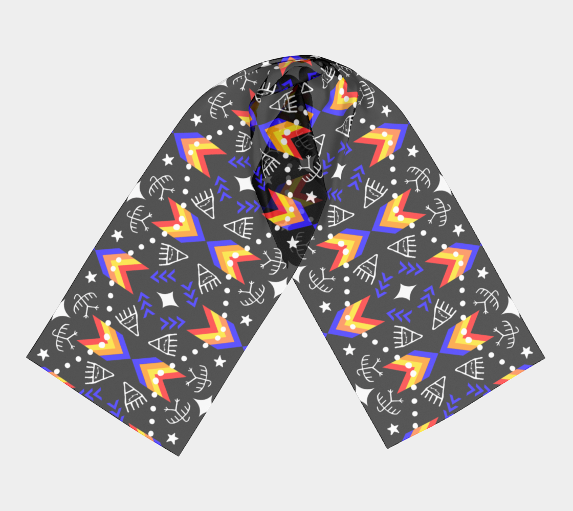 Fire Pictograph scarf long