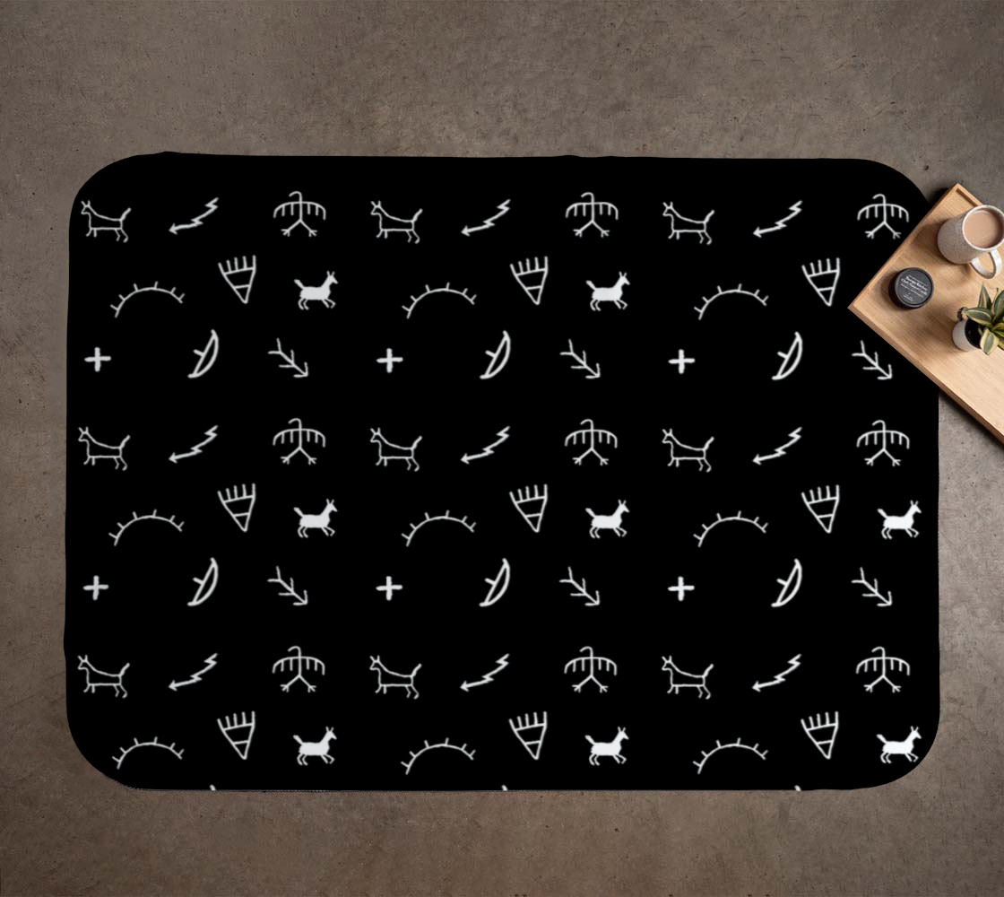 Pictograph wall blanket